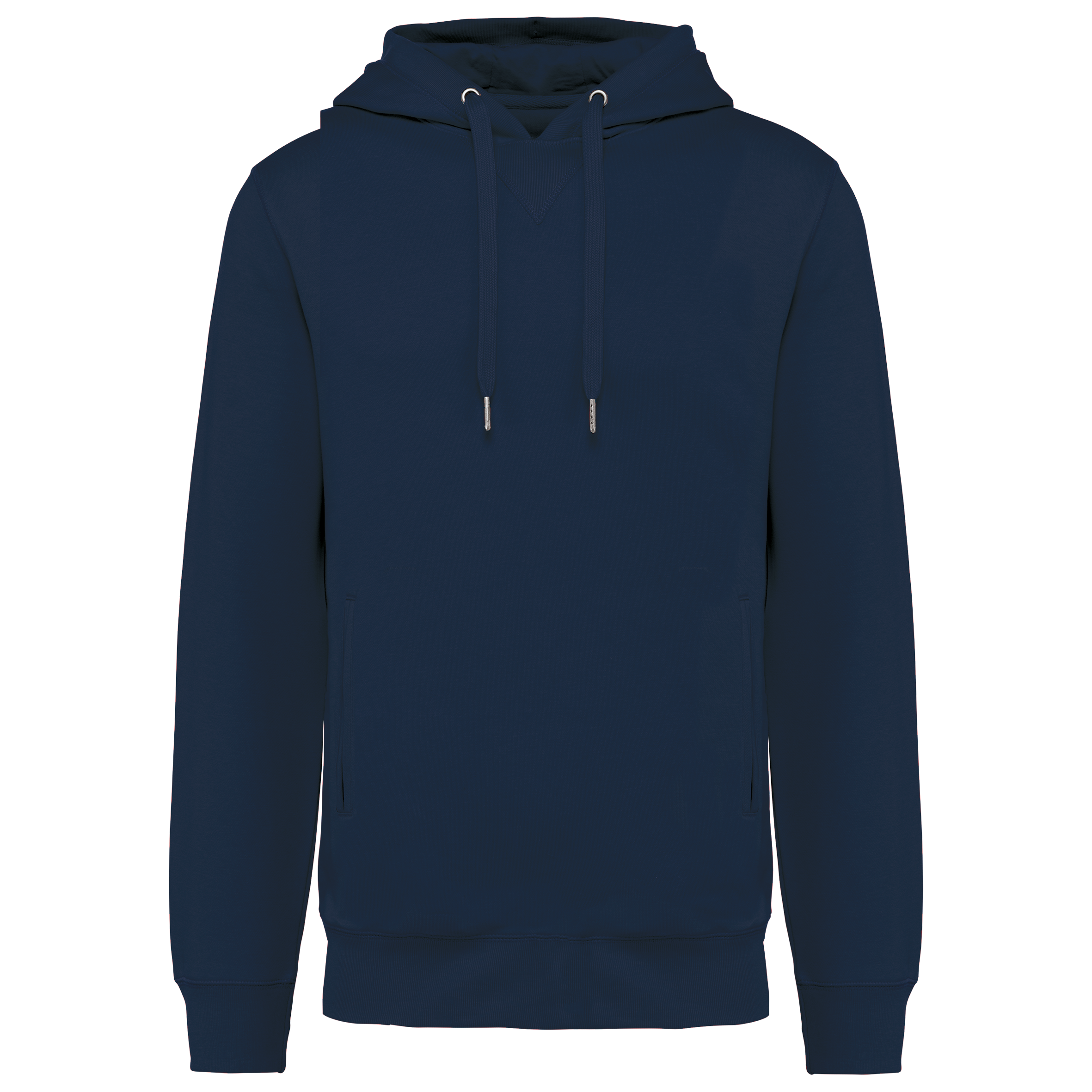 Sweatshirt com capuz sustentável unissexo - Azul marinho