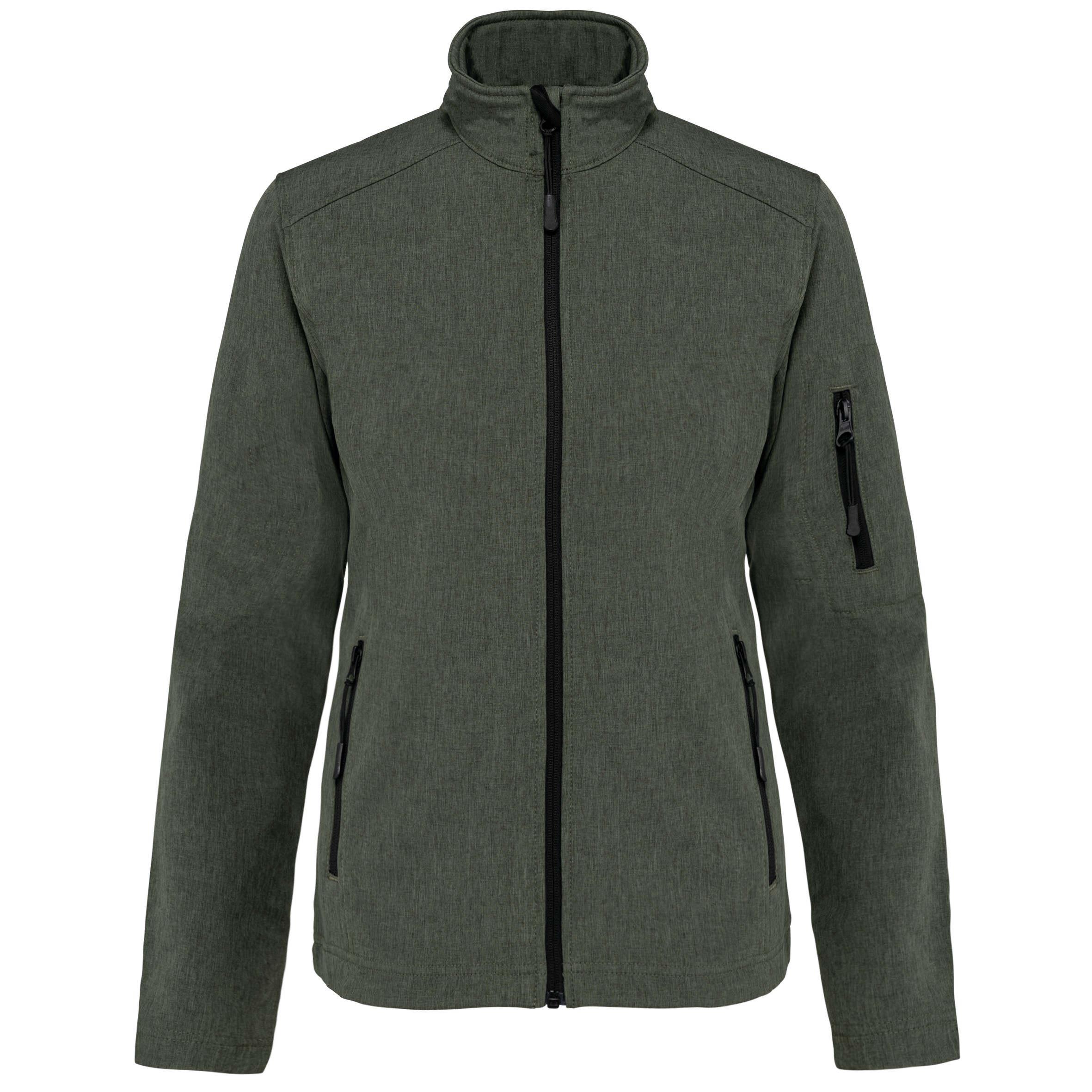 Casaco softshell de senhora - Verde mesclado