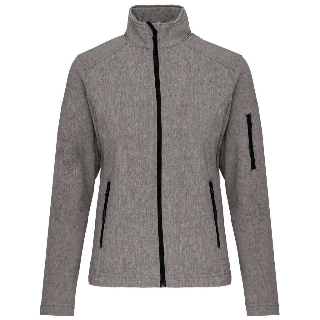 Casaco softshell de senhora - Cinzento mesclado