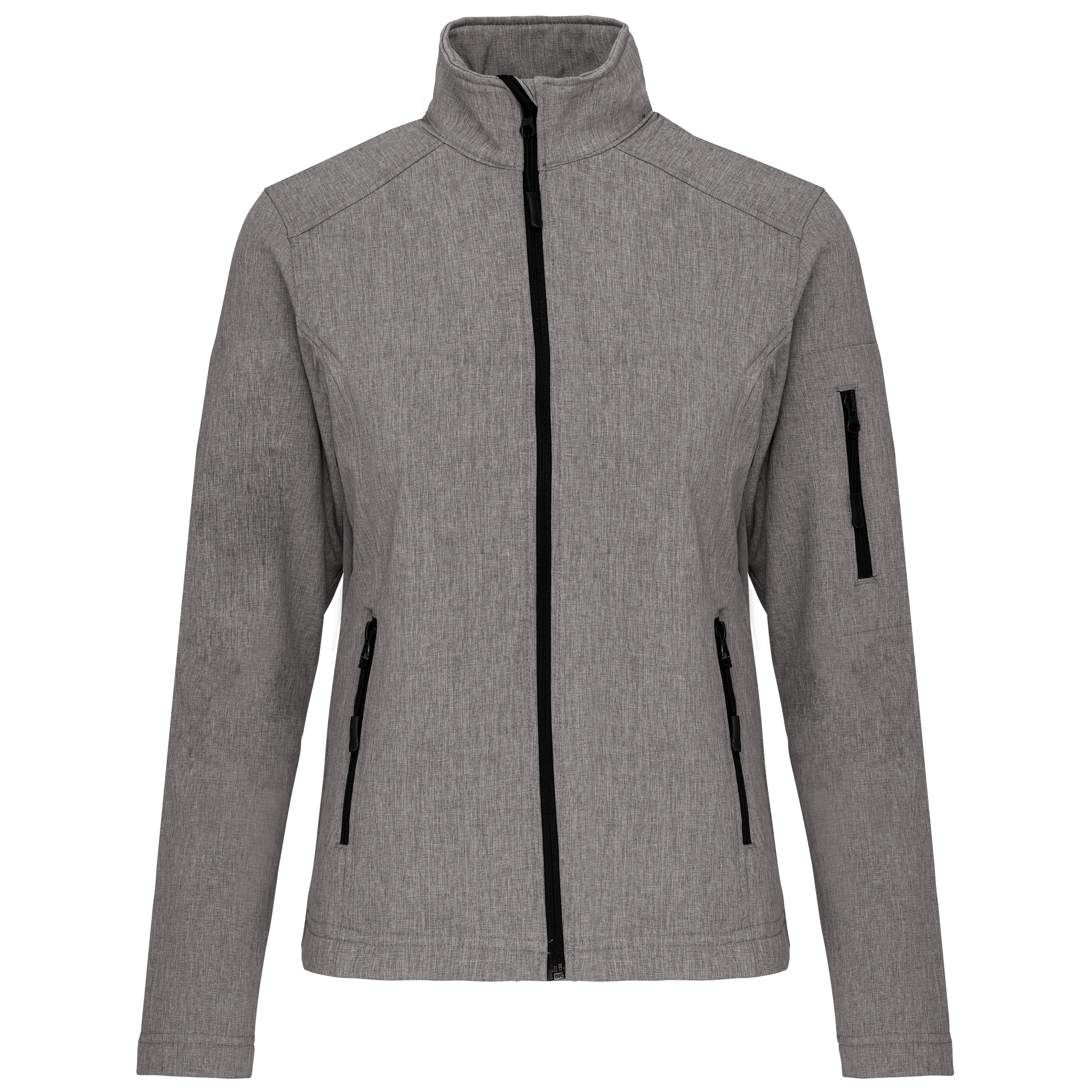 Casaco softshell de senhora - Cinzento mesclado