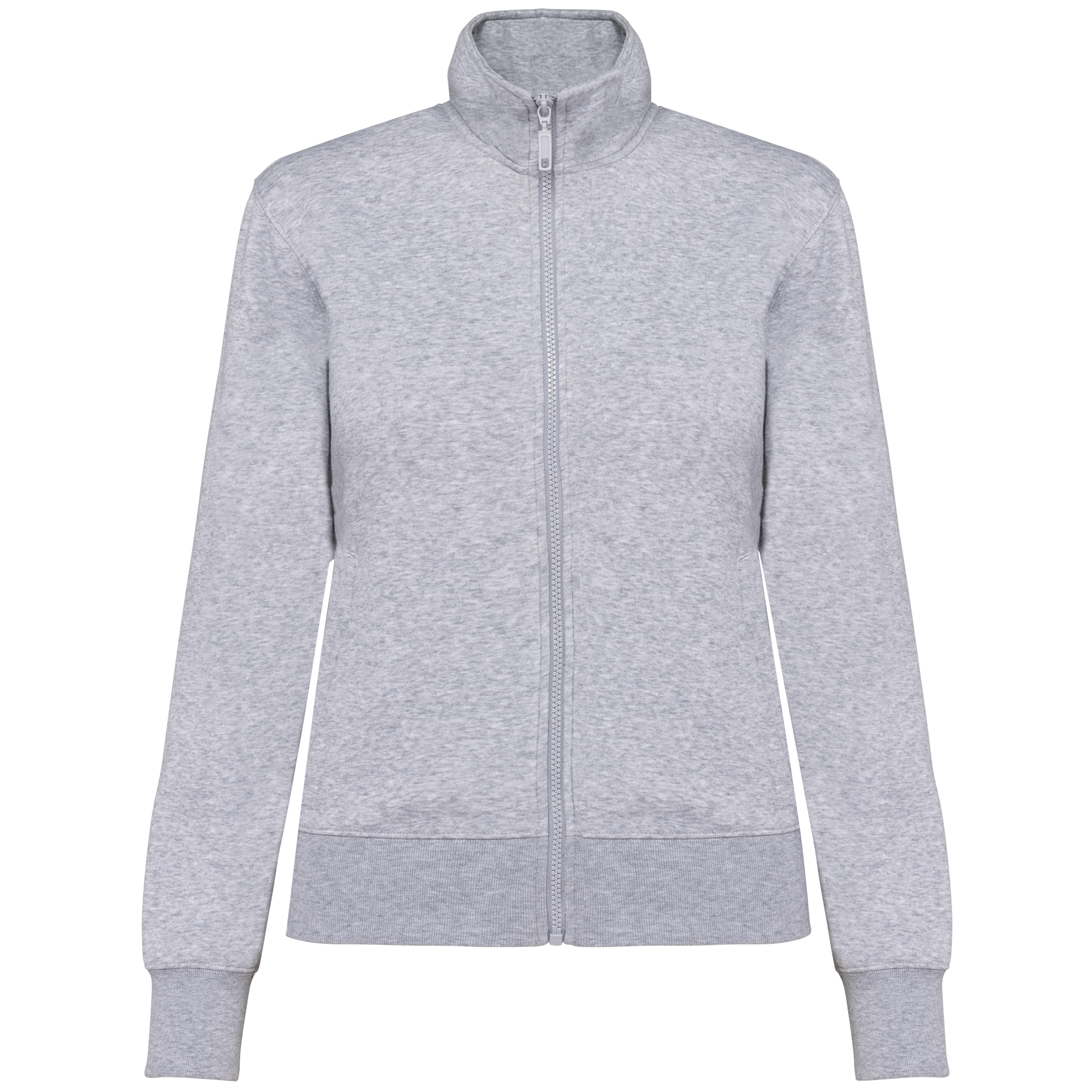 Casaco sweatshirt de senhora - Cinzento oxford