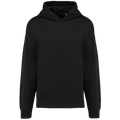 Sweatshirt oversize cardada com capuz unissexo - Preto