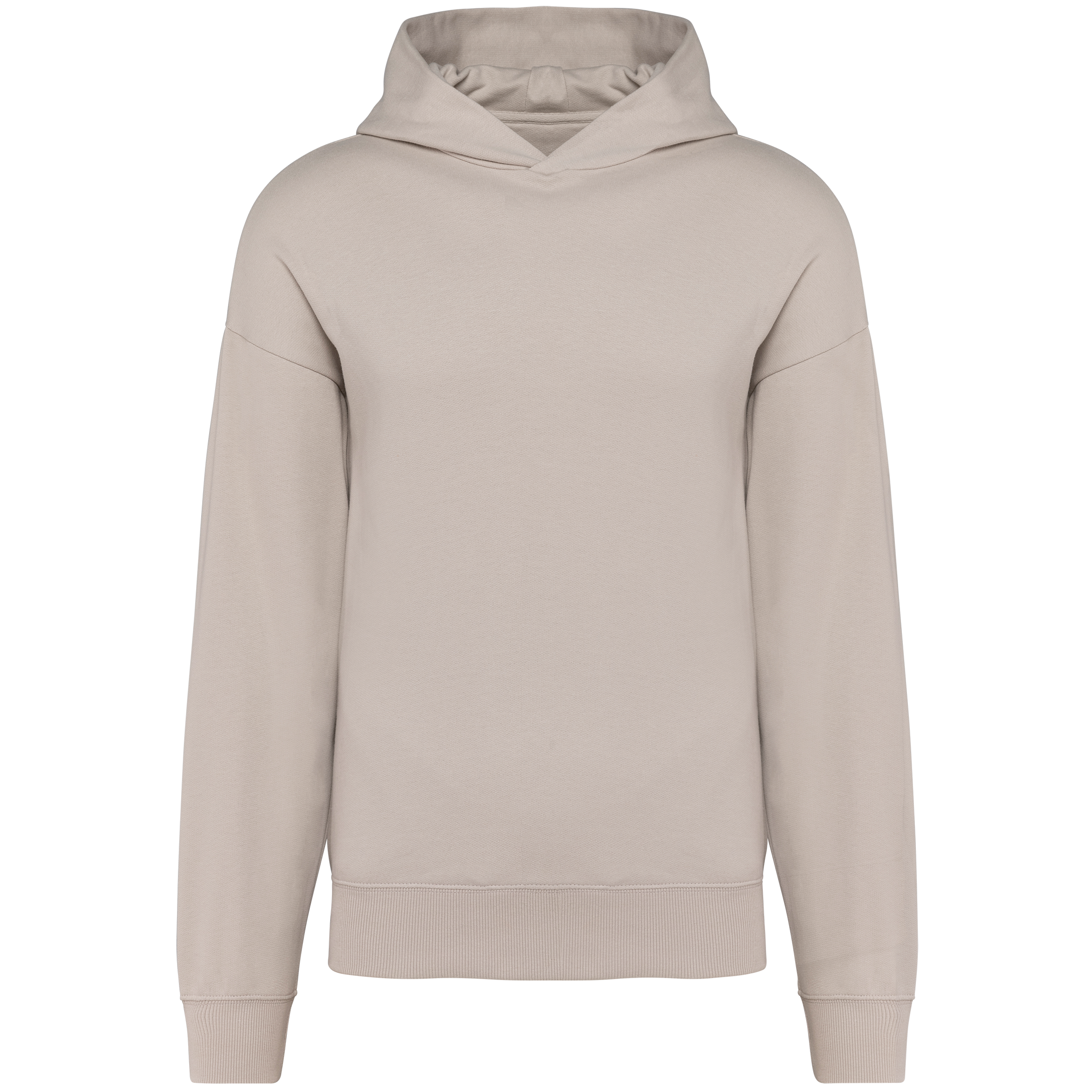 Sweatshirt oversize cardada com capuz unissexo - Clay