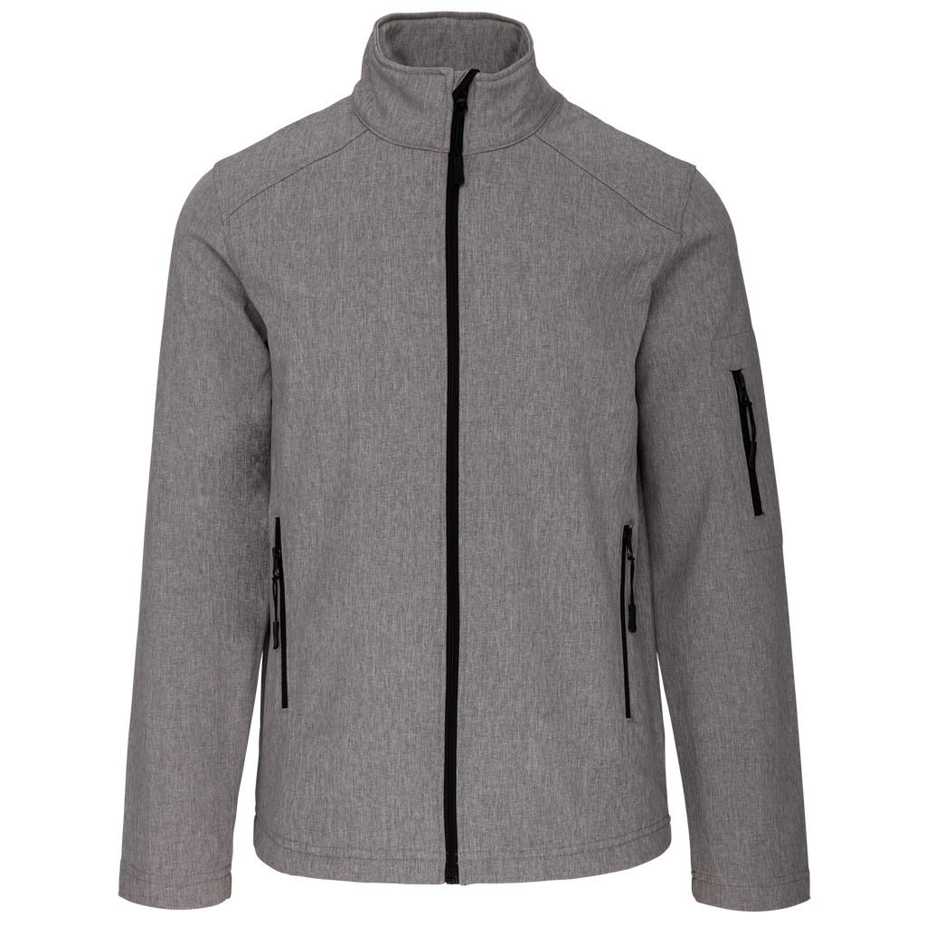 Casaco softshell de homem - Cinzento mesclado