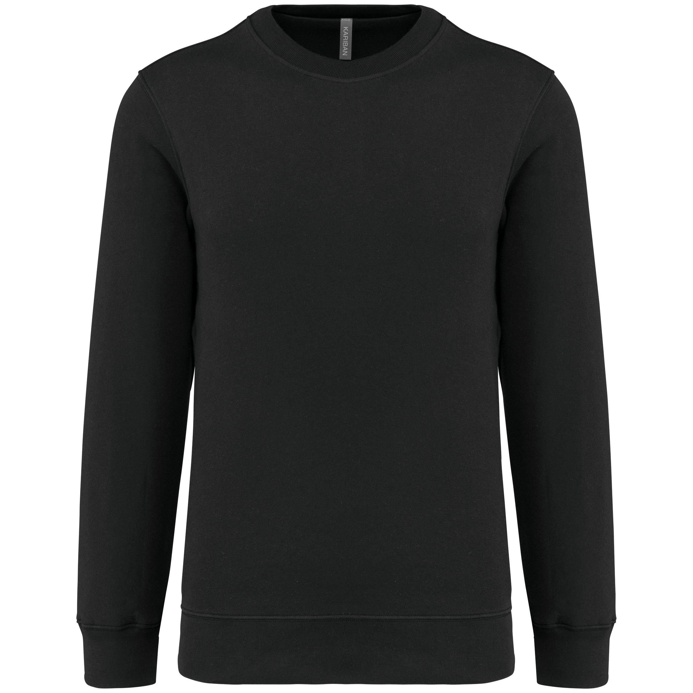 Sweatshirt decote redondo 80/20 unissexo - Preto