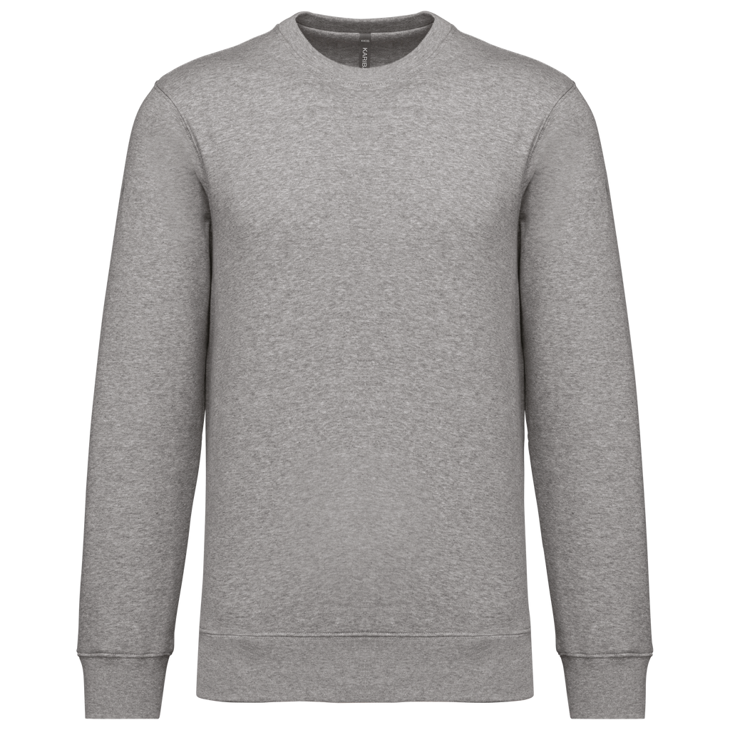 Sweatshirt decote redondo 80/20 unissexo - Cinzento oxford
