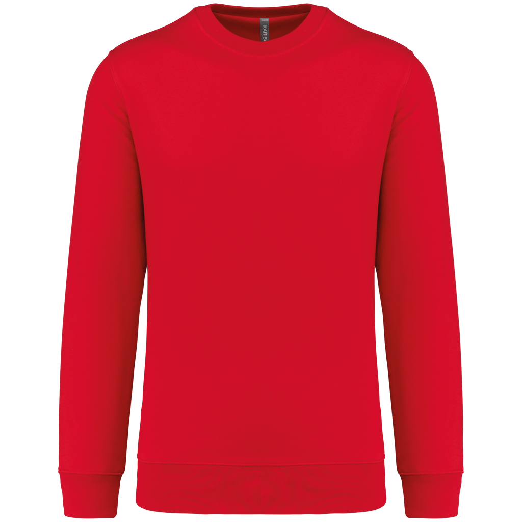 Sweatshirt decote redondo 80/20 unissexo - Vermelho