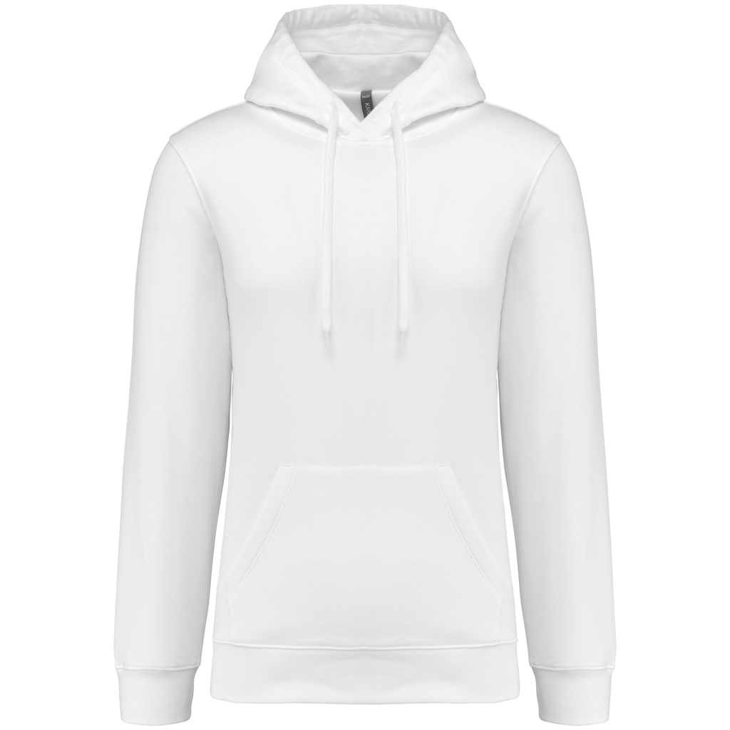 Sweatshirt com capuz 80/20 unissexo - Branco