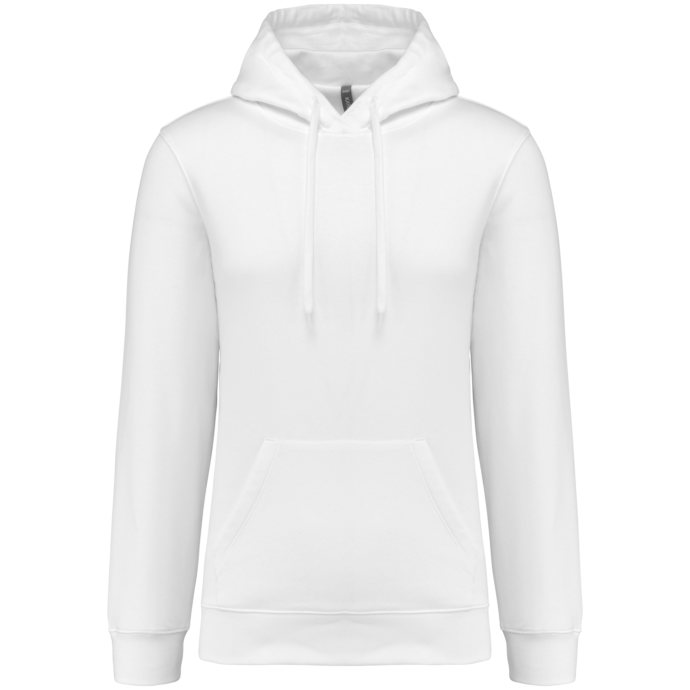 Sweatshirt com capuz 80/20 unissexo - Branco
