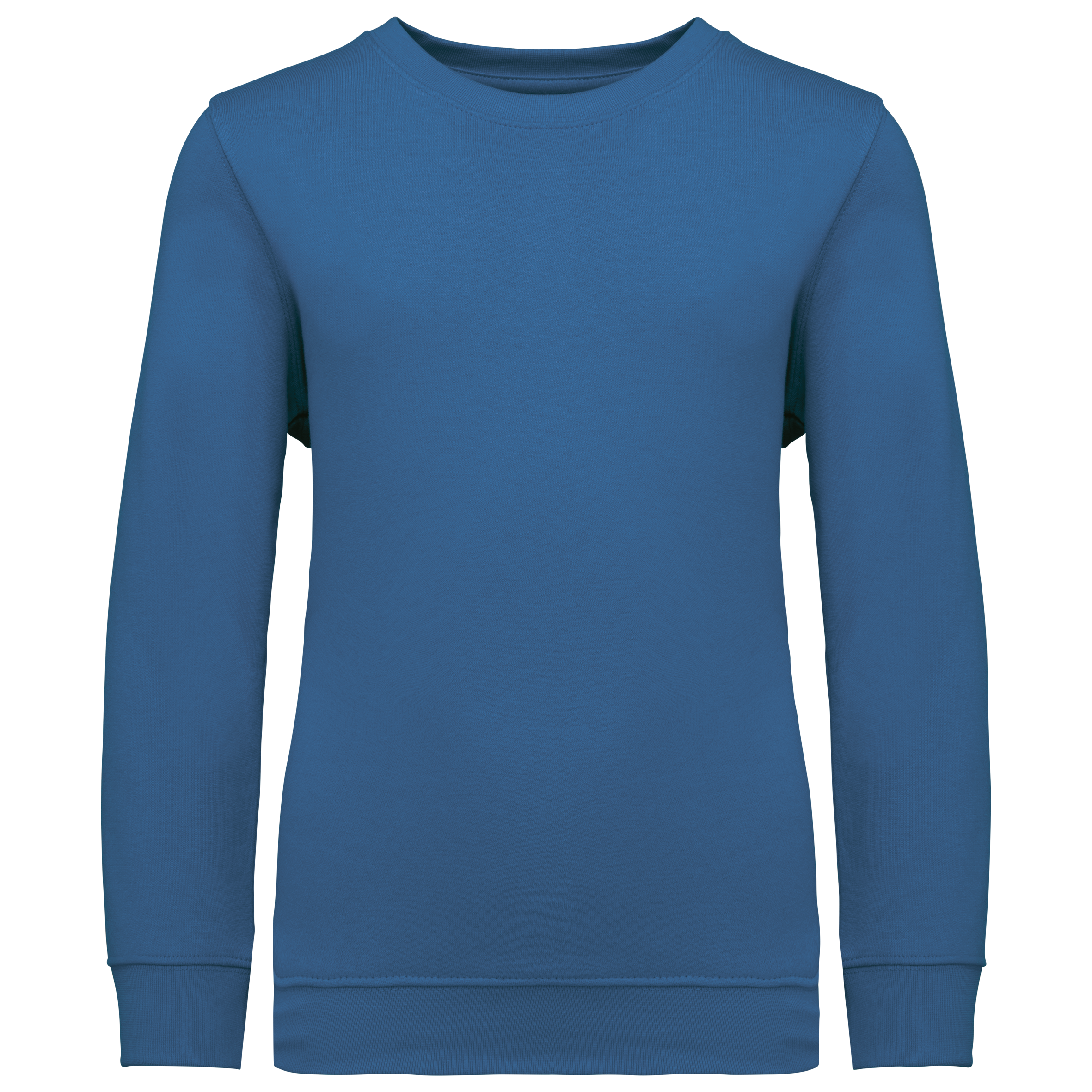 Sweatshirt decote redondo de criança - Azul azul royal claro