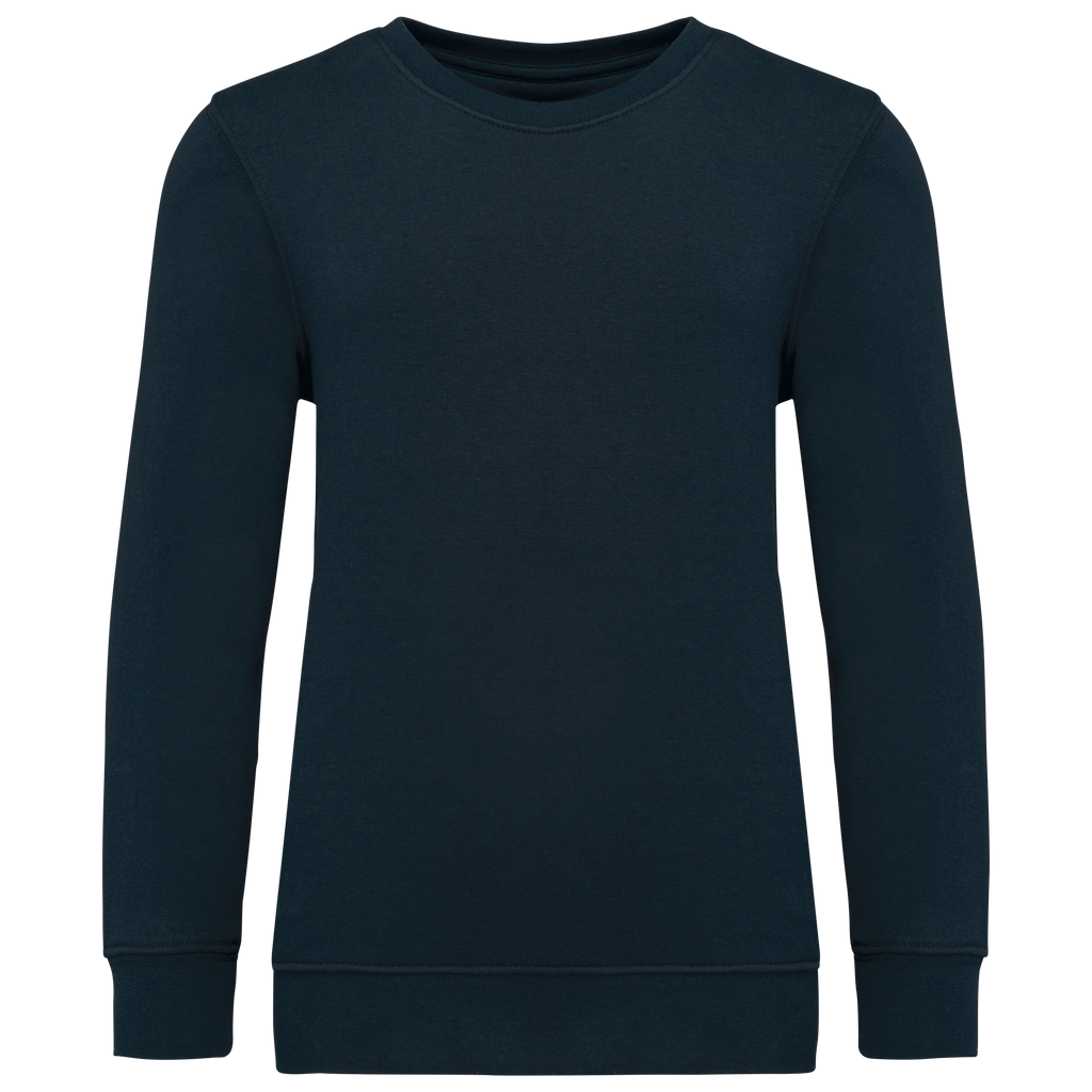 Sweatshirt decote redondo de criança - Azul marinho
