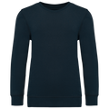 Sweatshirt decote redondo de criança - Azul marinho