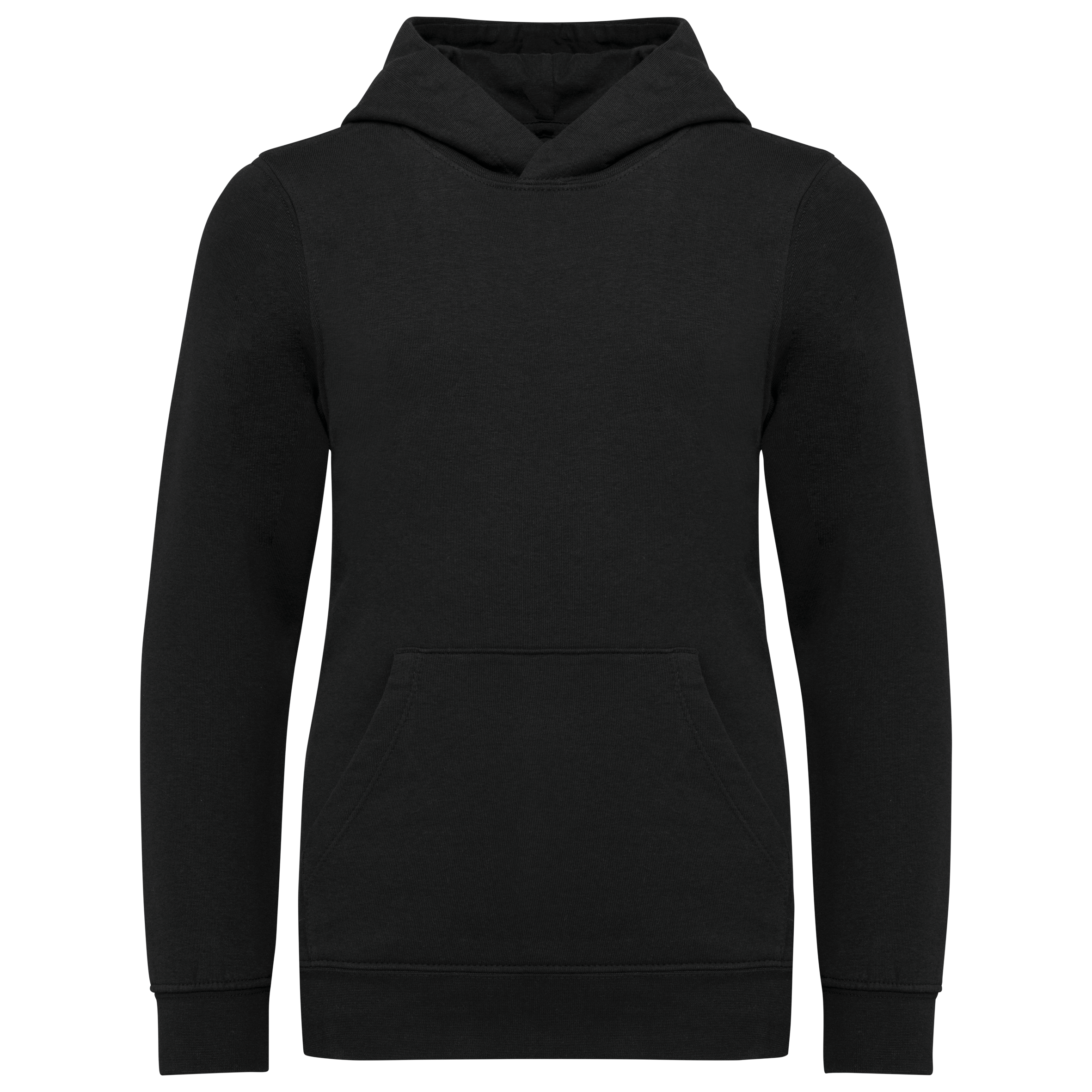 Sweatshirt com capuz de criança - Preto