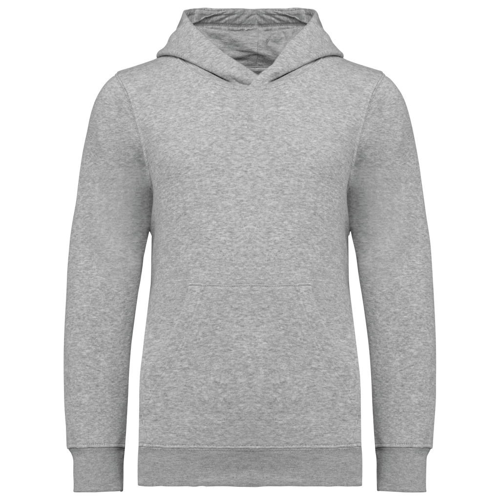 Sweatshirt com capuz de criança - Cinzento oxford