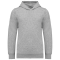 Sweatshirt com capuz de criança - Cinzento oxford