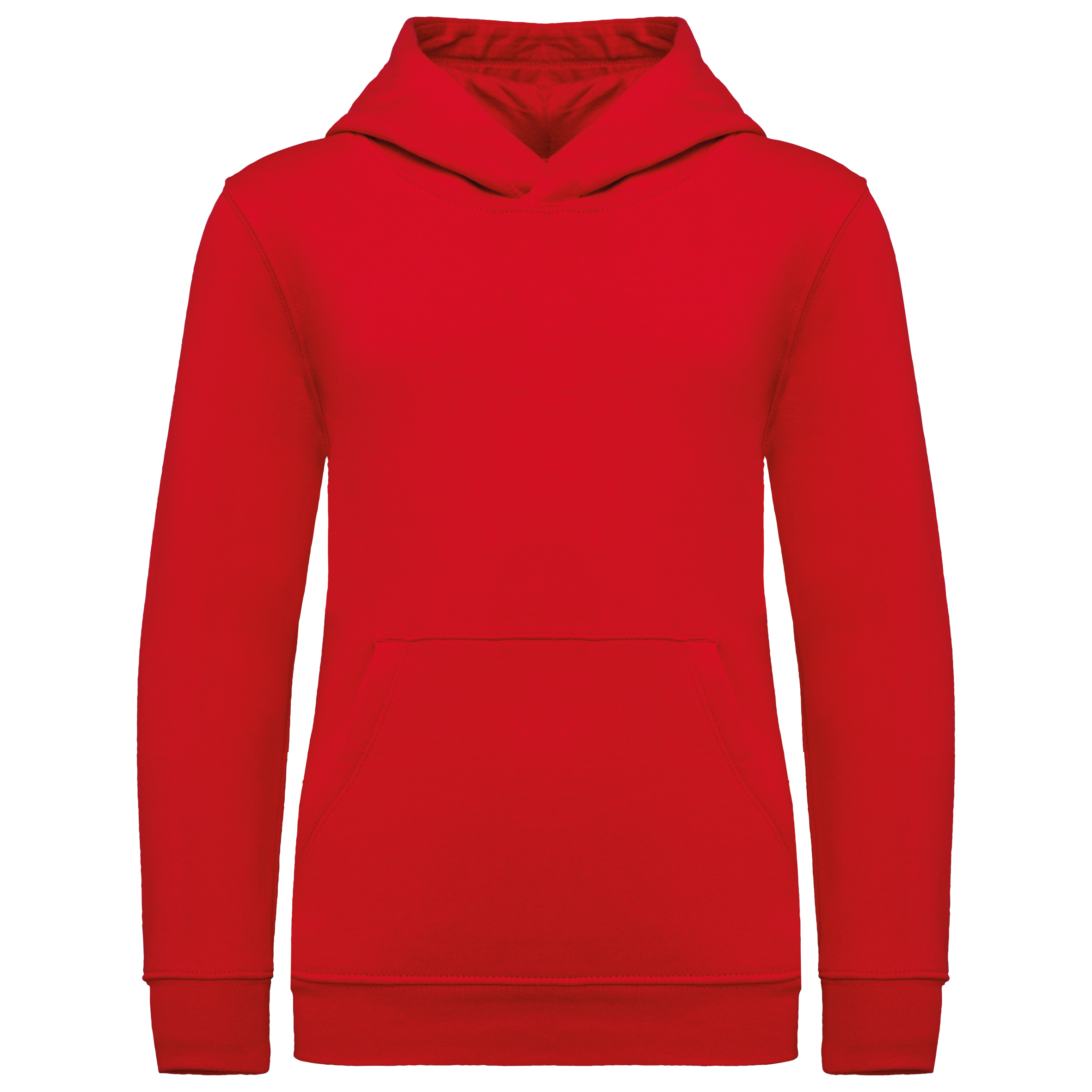 Sweatshirt com capuz de criança - Vermelho