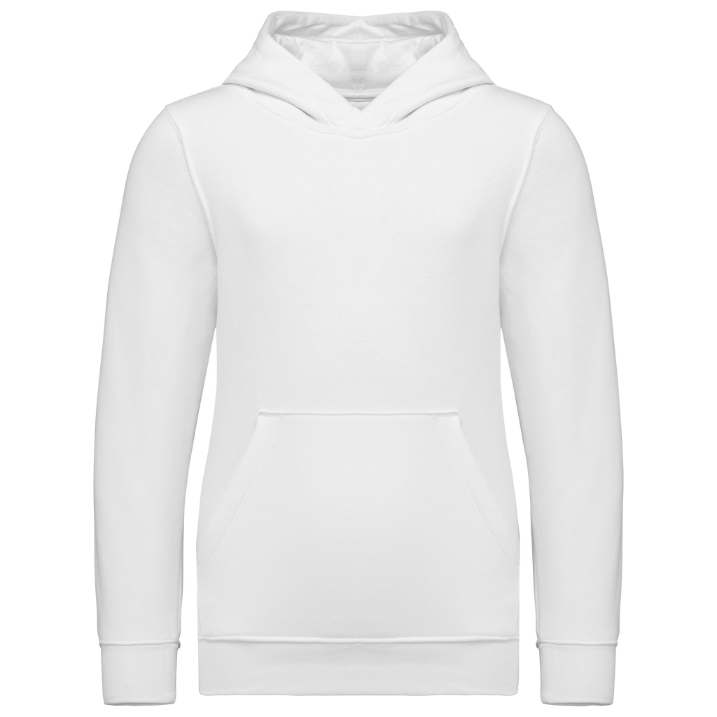 Sweatshirt com capuz de criança - Branco