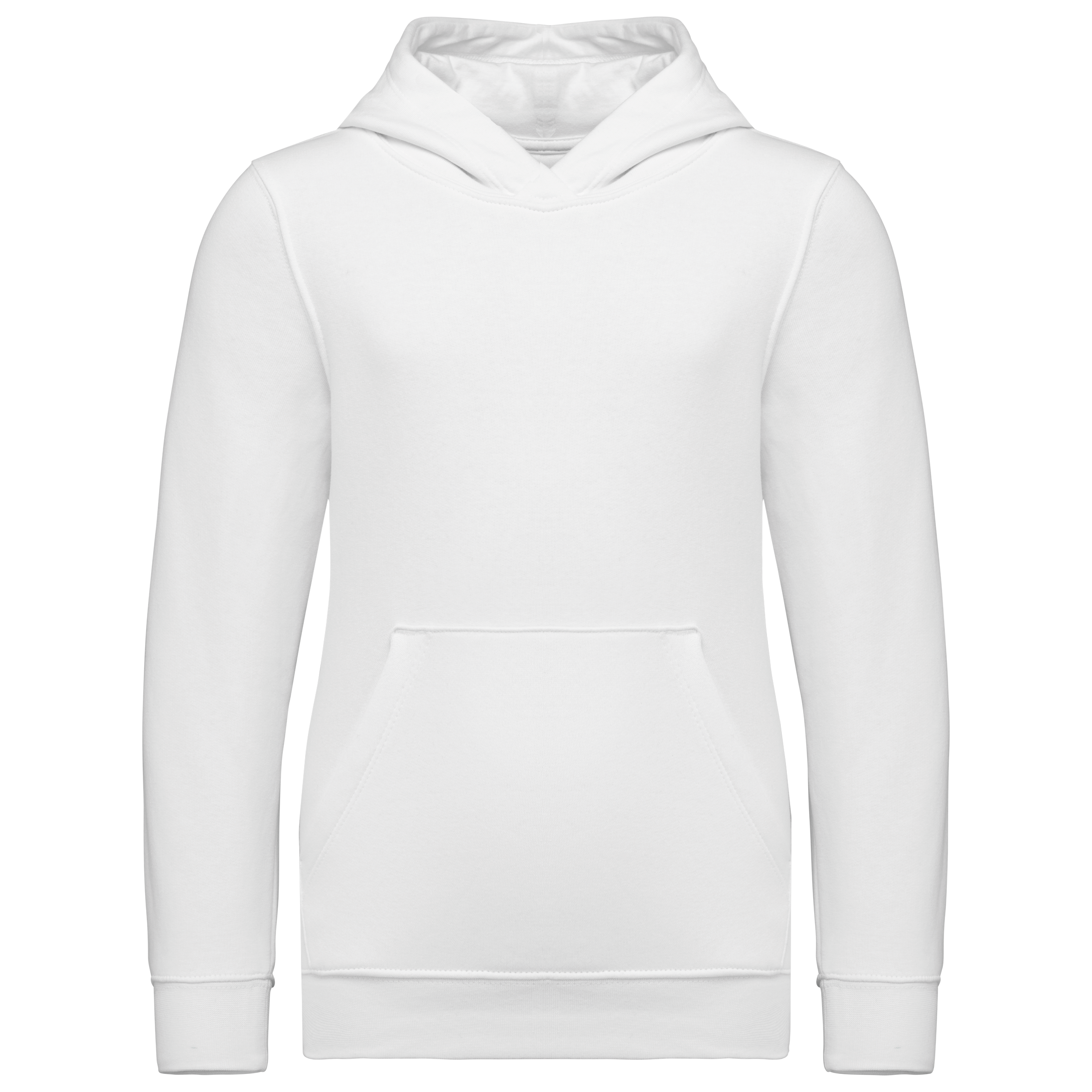 Sweatshirt com capuz de criança - Branco