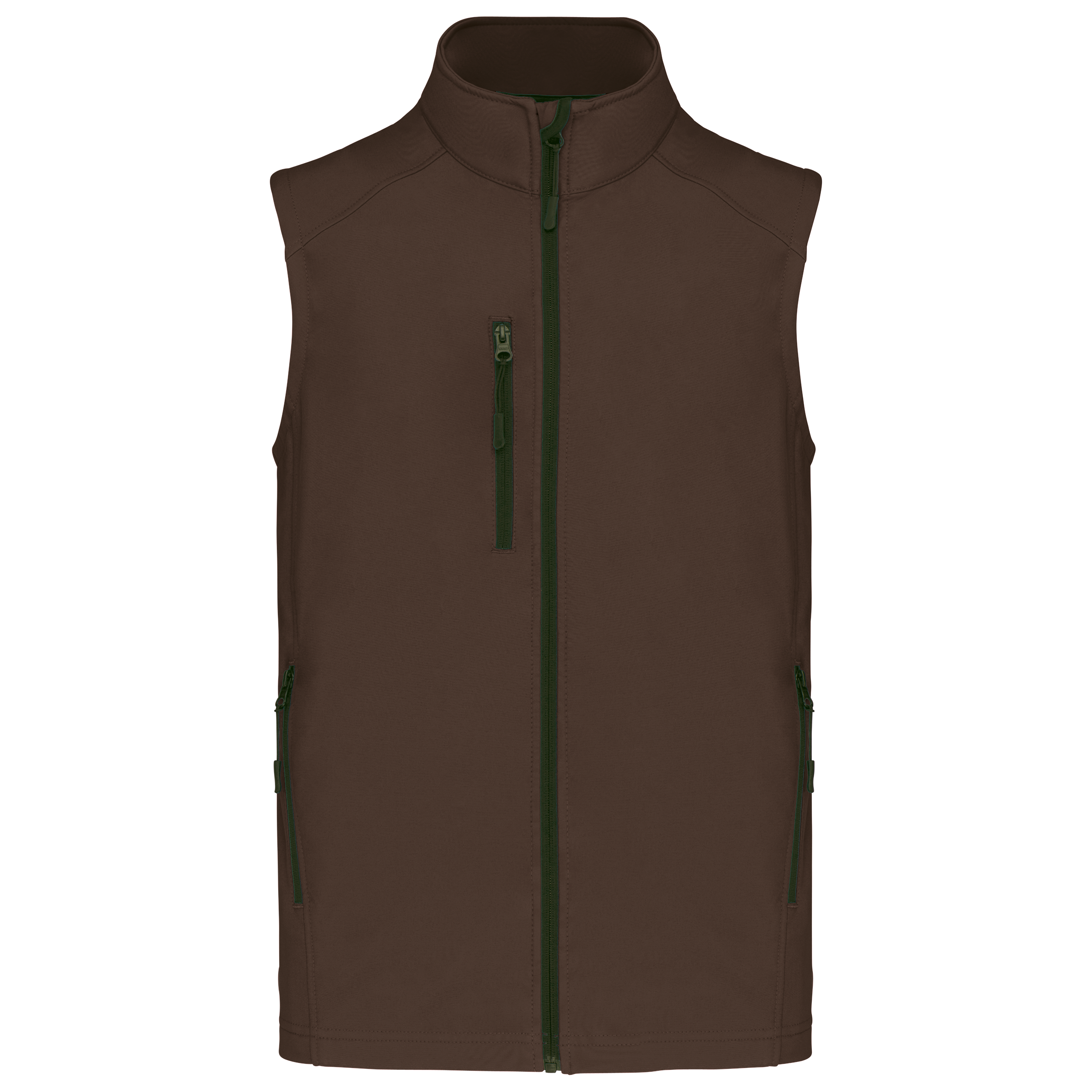 Colete softshell de homem - Chocolate