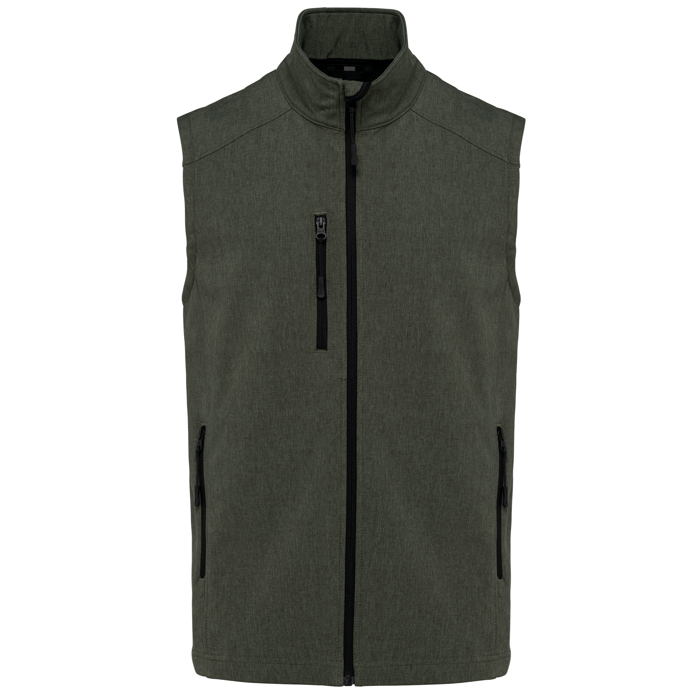 Colete softshell de homem - Verde mesclado