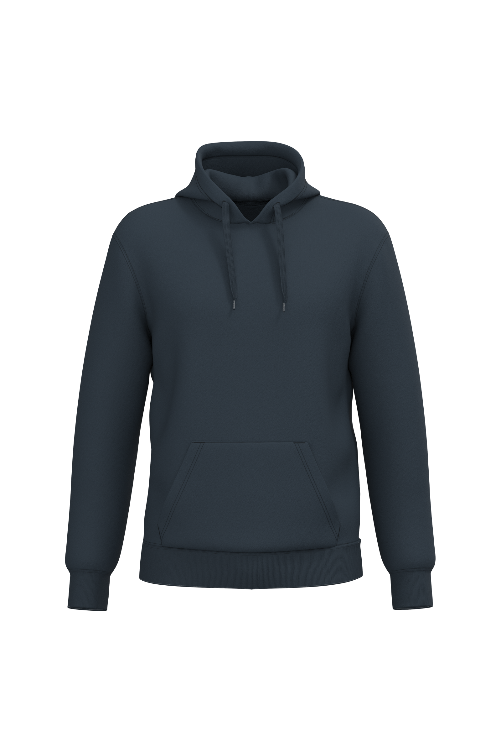 Sweatshirt reciclada com capuz unissexo - Azul marinho