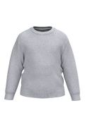 Sweatshirt reciclada decote redondo criança - Cinzento oxford
