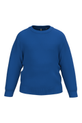 Sweatshirt reciclada decote redondo criança - Azul azul royal