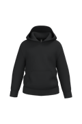 Sweatshirt reciclada com capuz criança - Preto