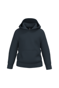 Sweatshirt reciclada com capuz criança - Azul marinho