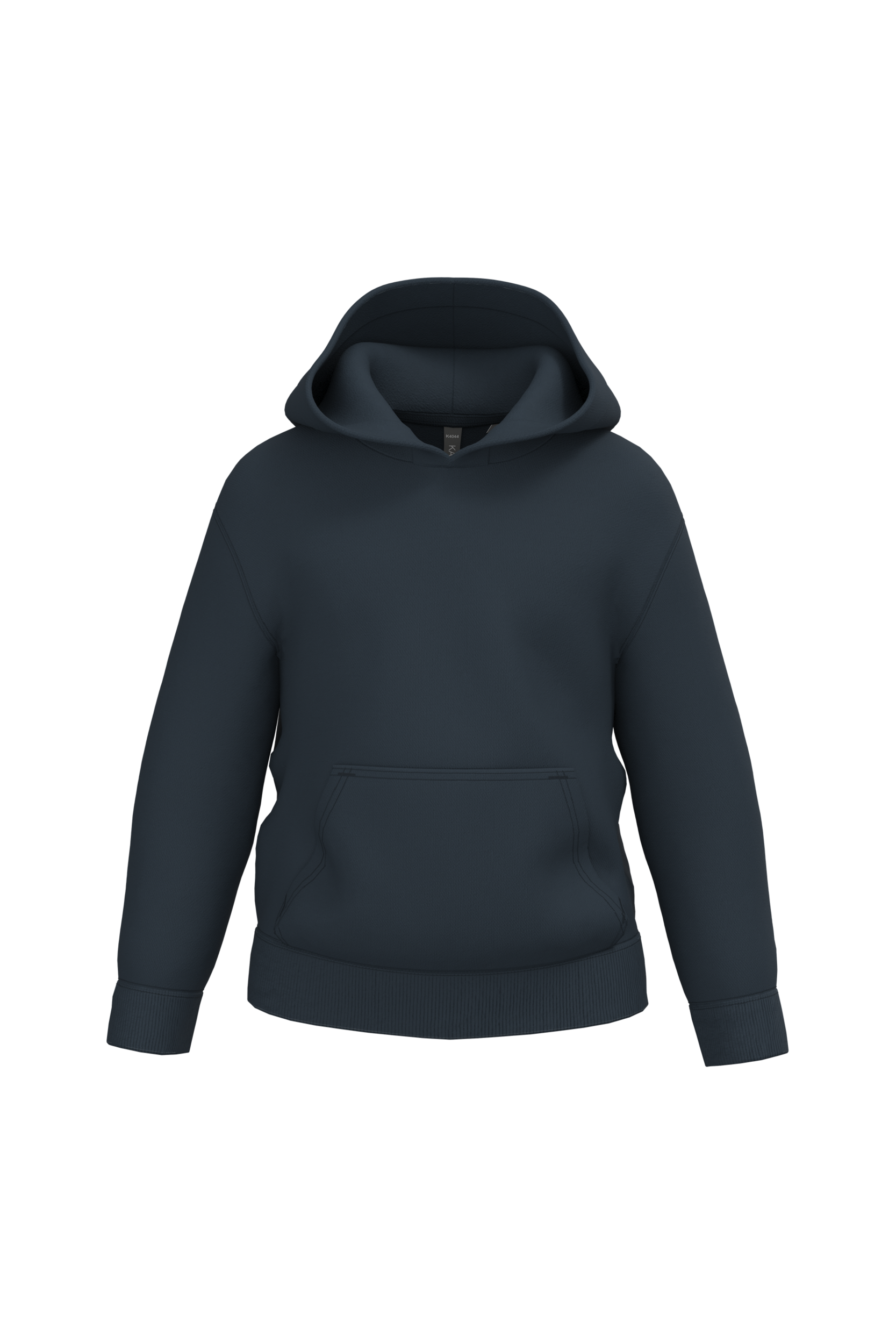 Sweatshirt reciclada com capuz criança - Azul marinho