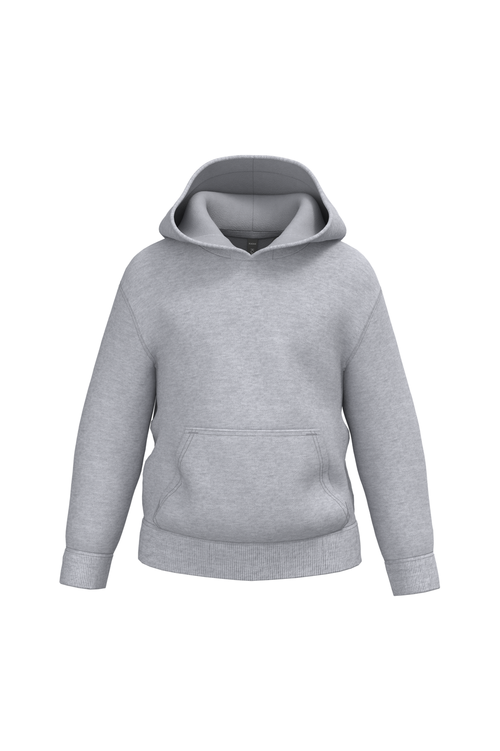 Sweatshirt reciclada com capuz criança - Cinzento oxford