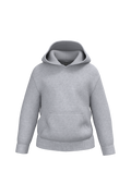 Sweatshirt reciclada com capuz criança - Cinzento oxford