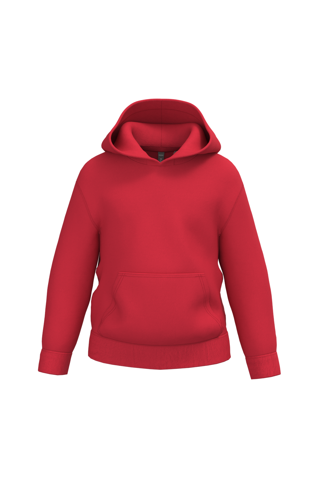 Sweatshirt reciclada com capuz criança - Vermelho
