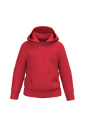 Sweatshirt reciclada com capuz criança - Vermelho