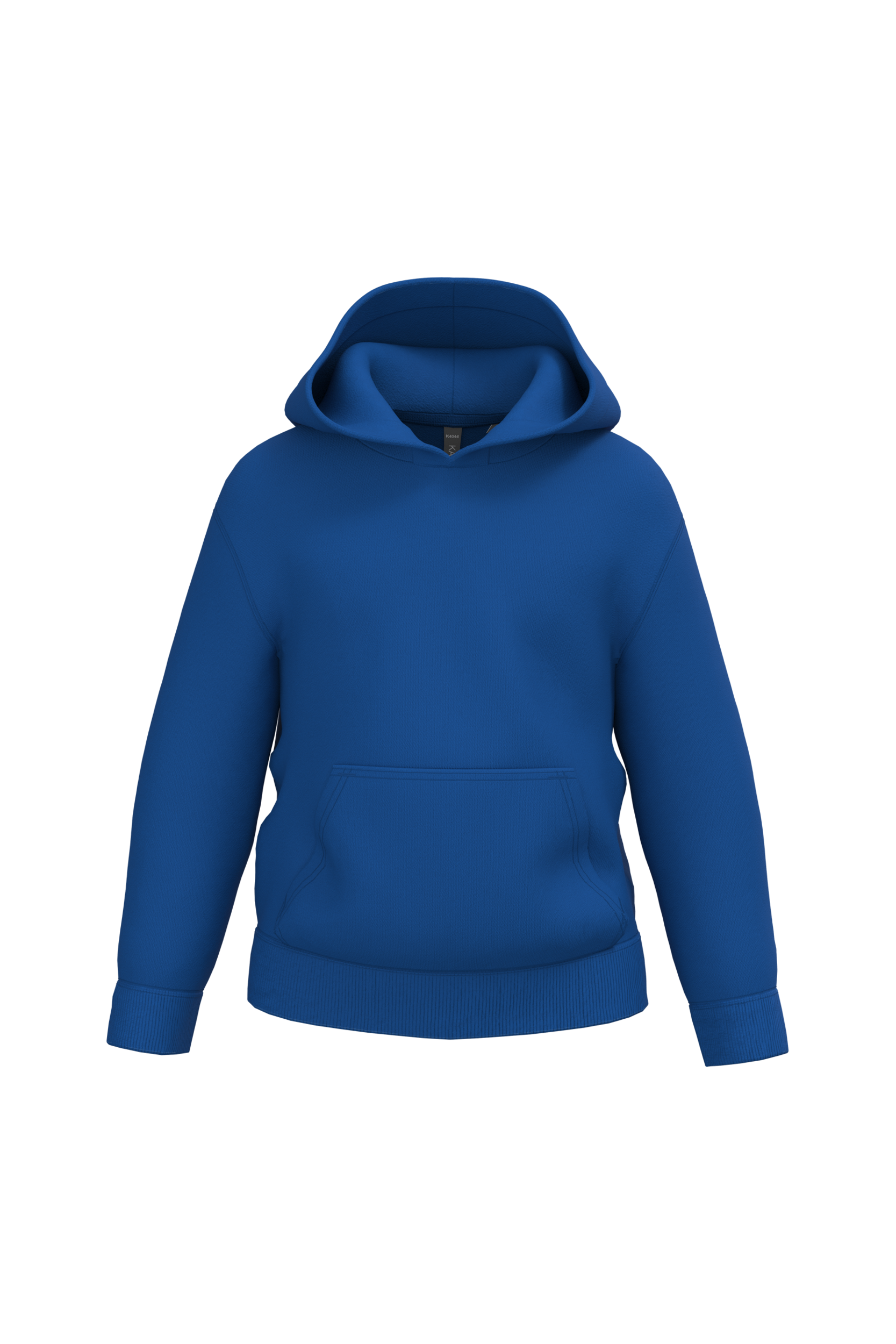 Sweatshirt reciclada com capuz criança - Azul azul royal