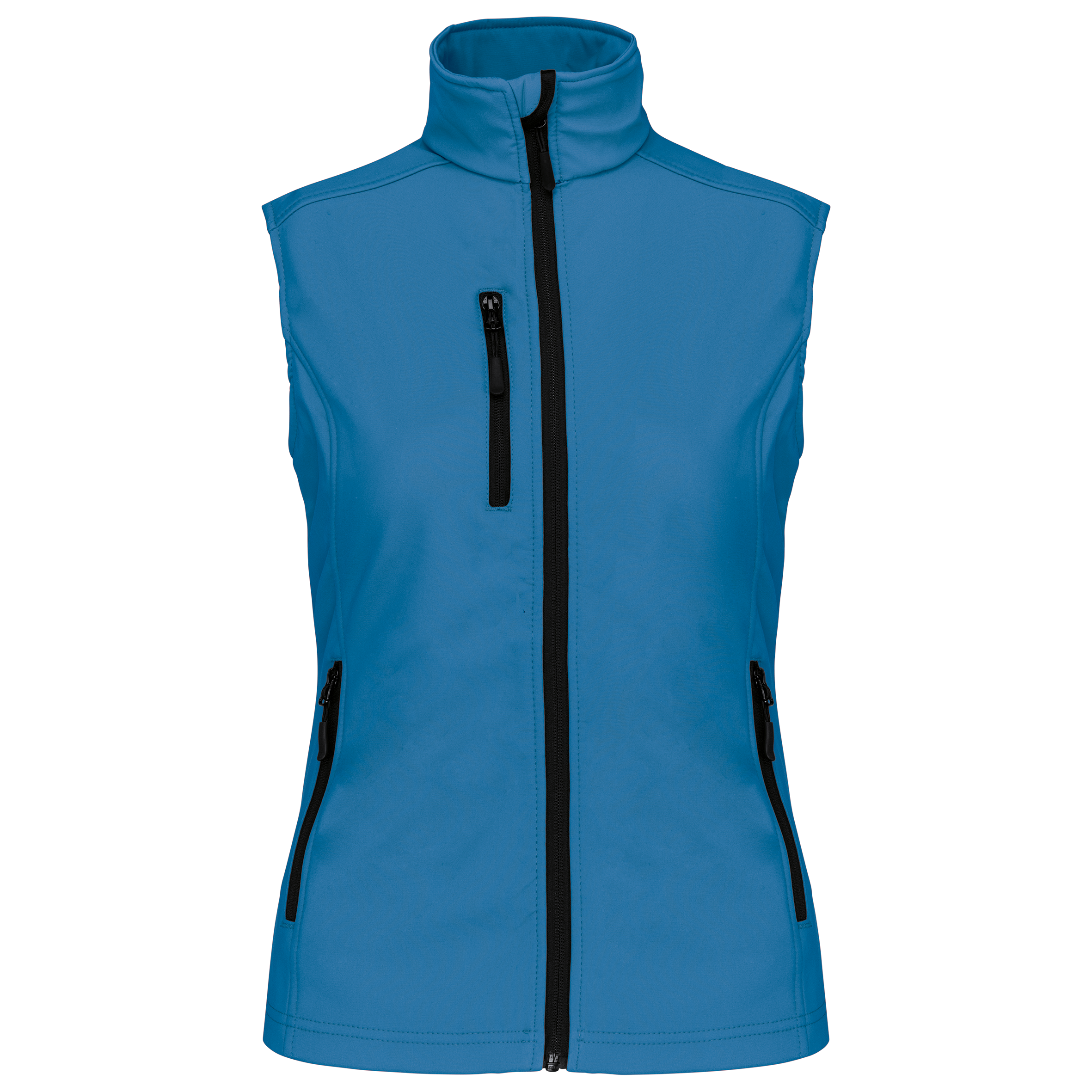 Colete softshell de senhora - Azul água