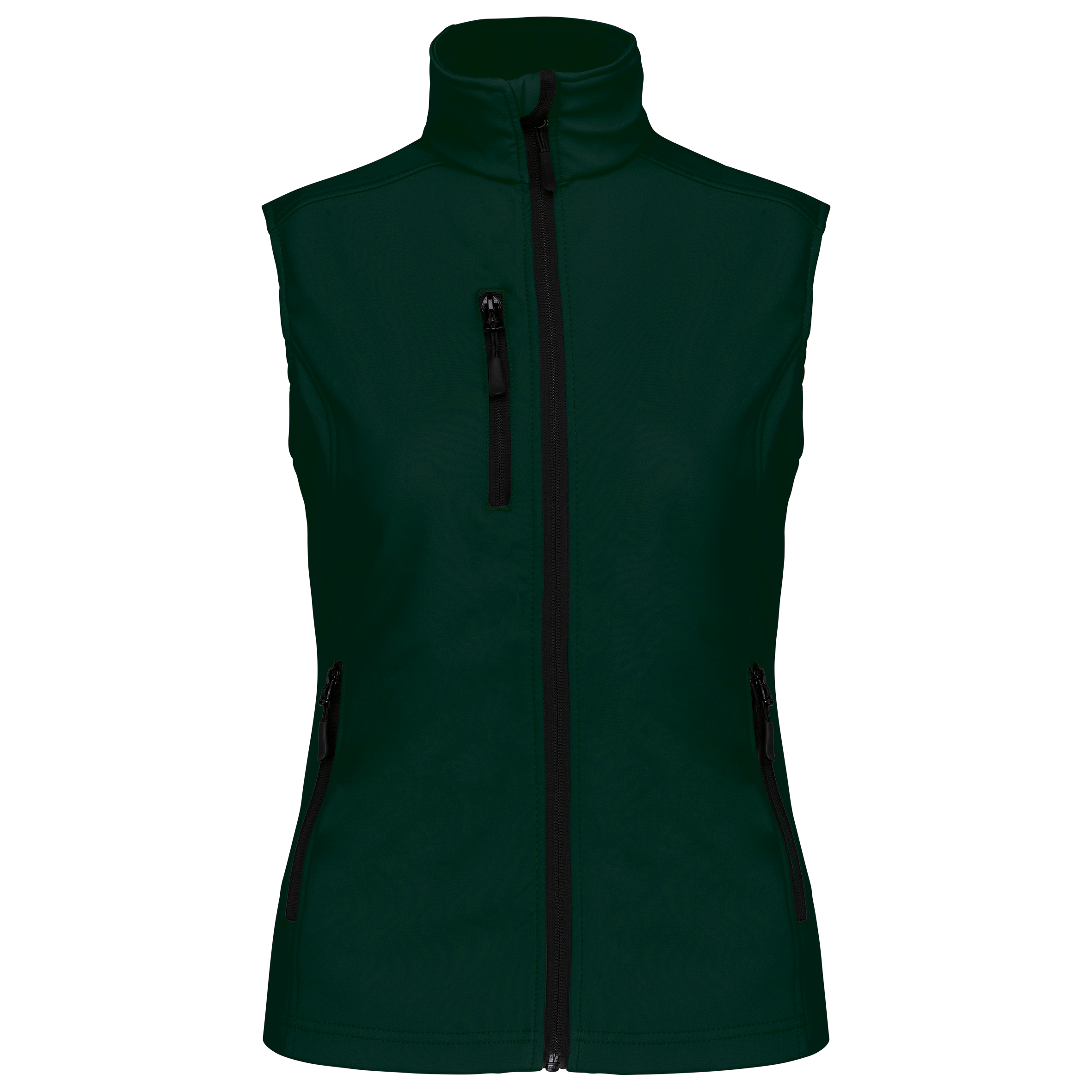 Colete softshell de senhora - Verde garrafa