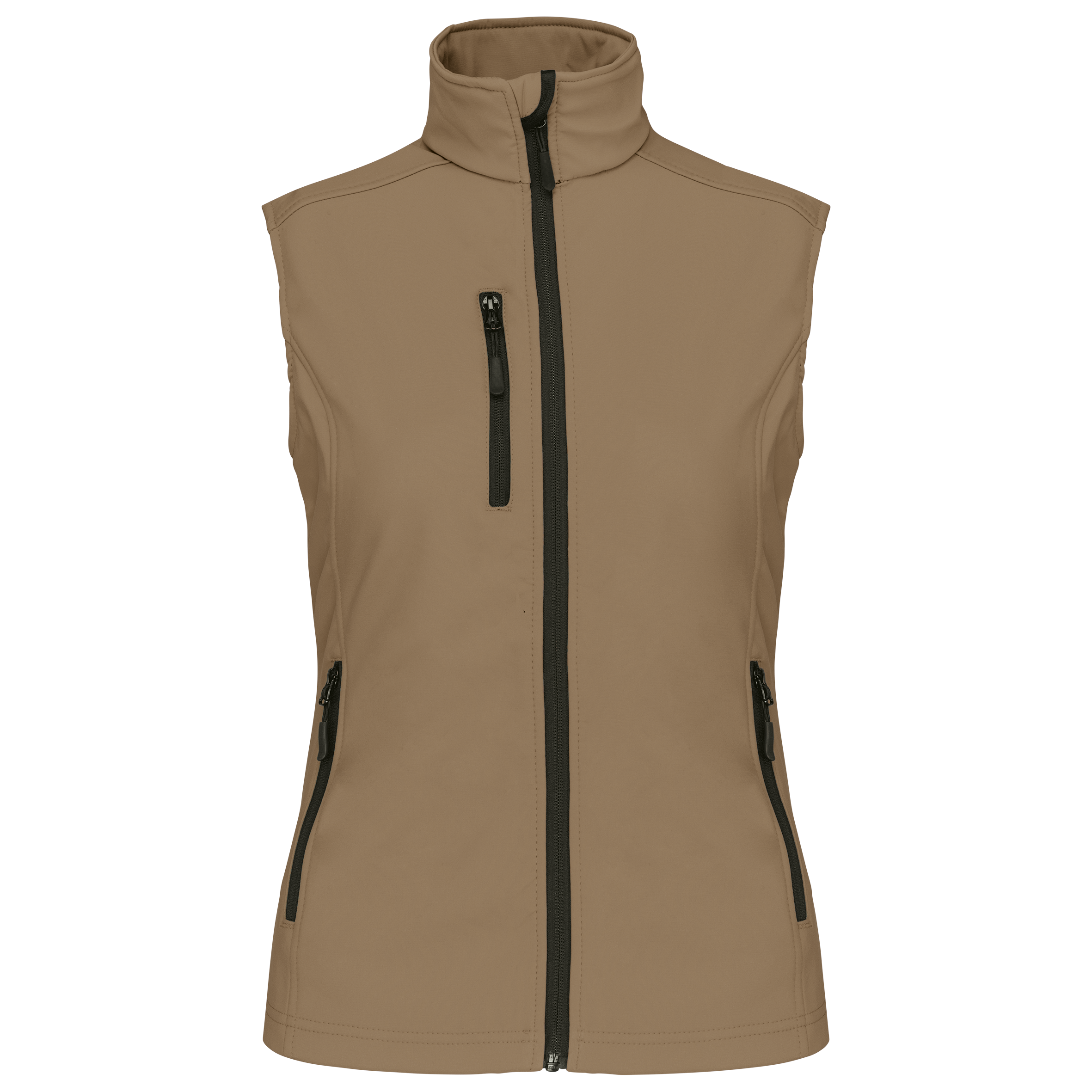 Colete softshell de senhora - Camel