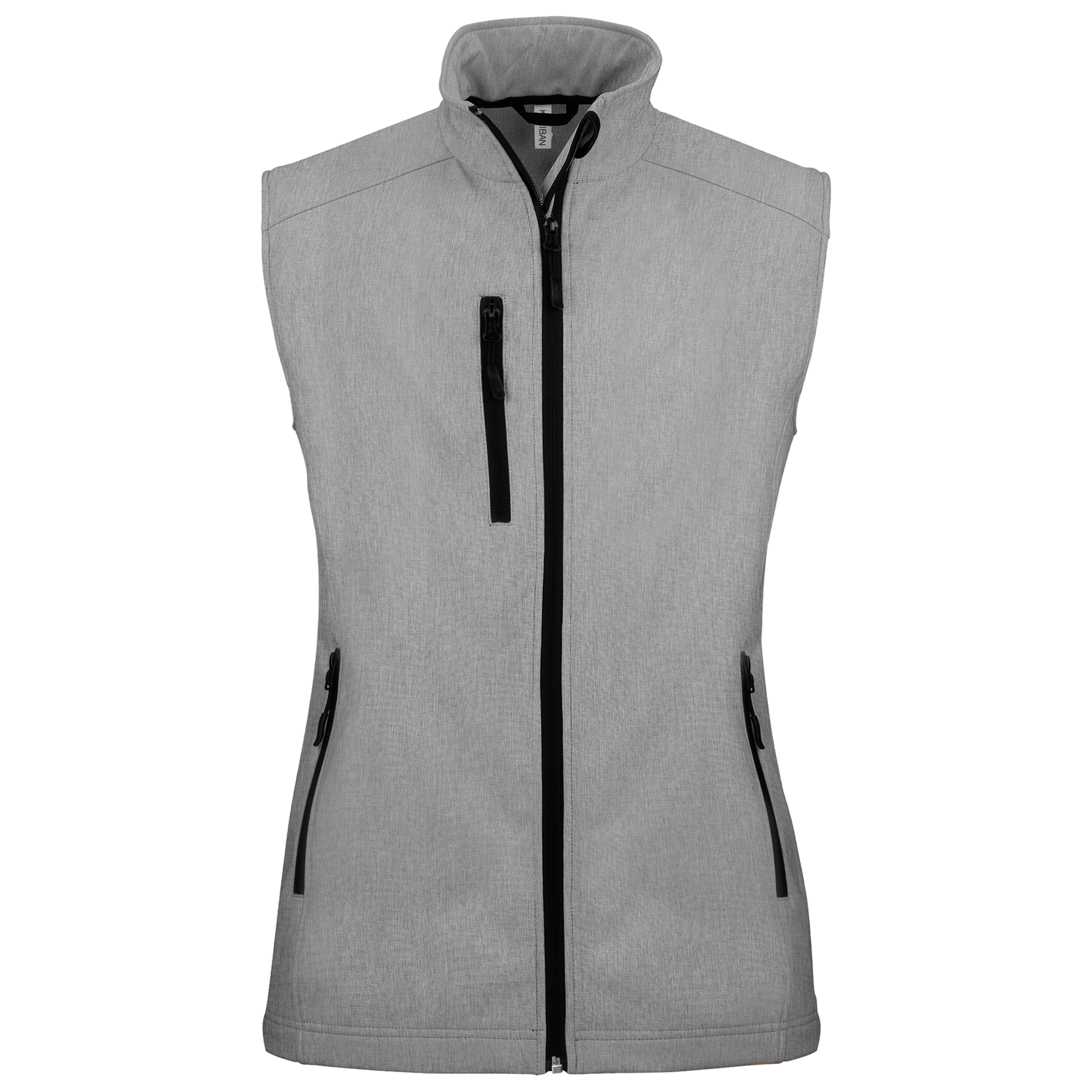 Colete softshell de senhora - Cinzento mesclado