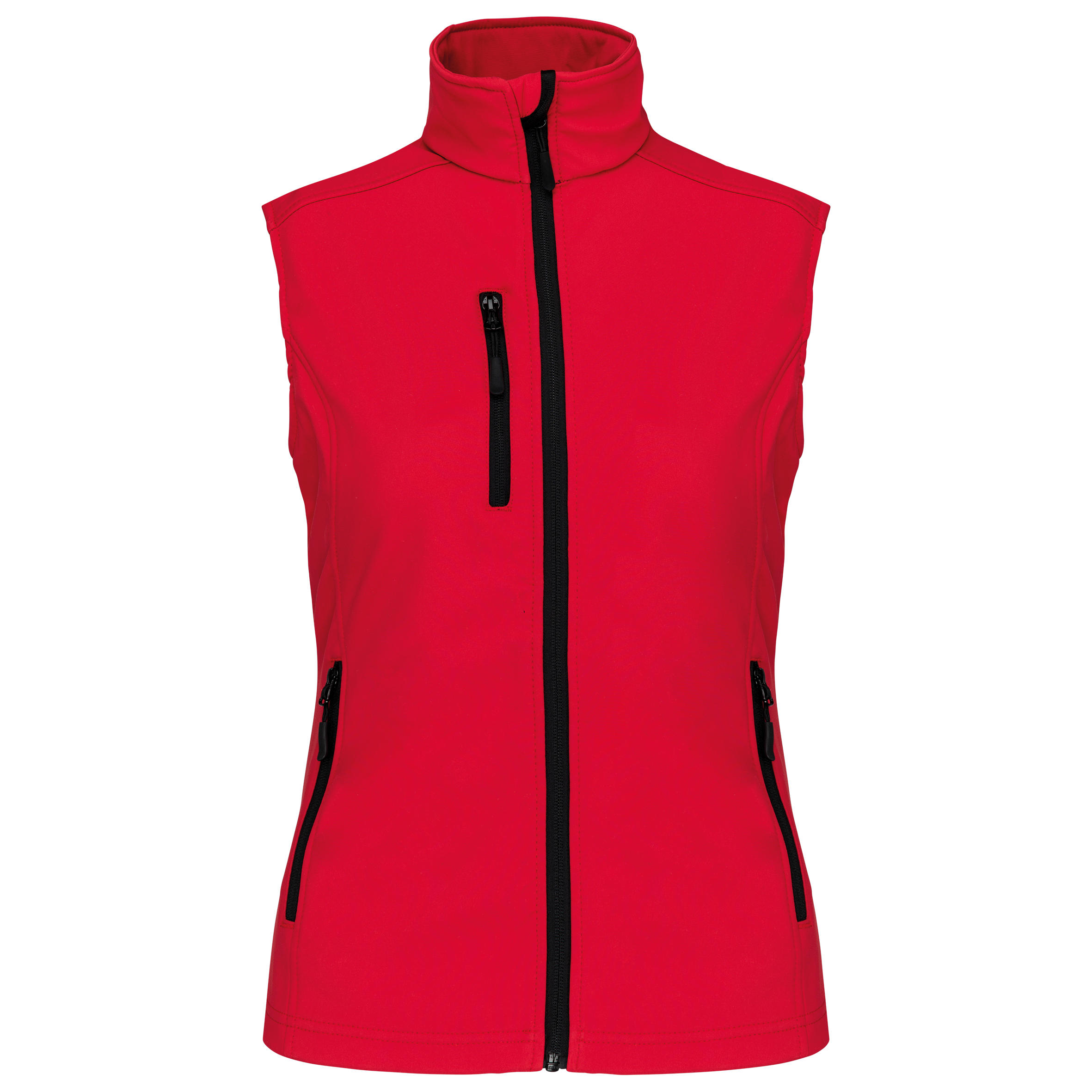 Colete softshell de senhora - Vermelho