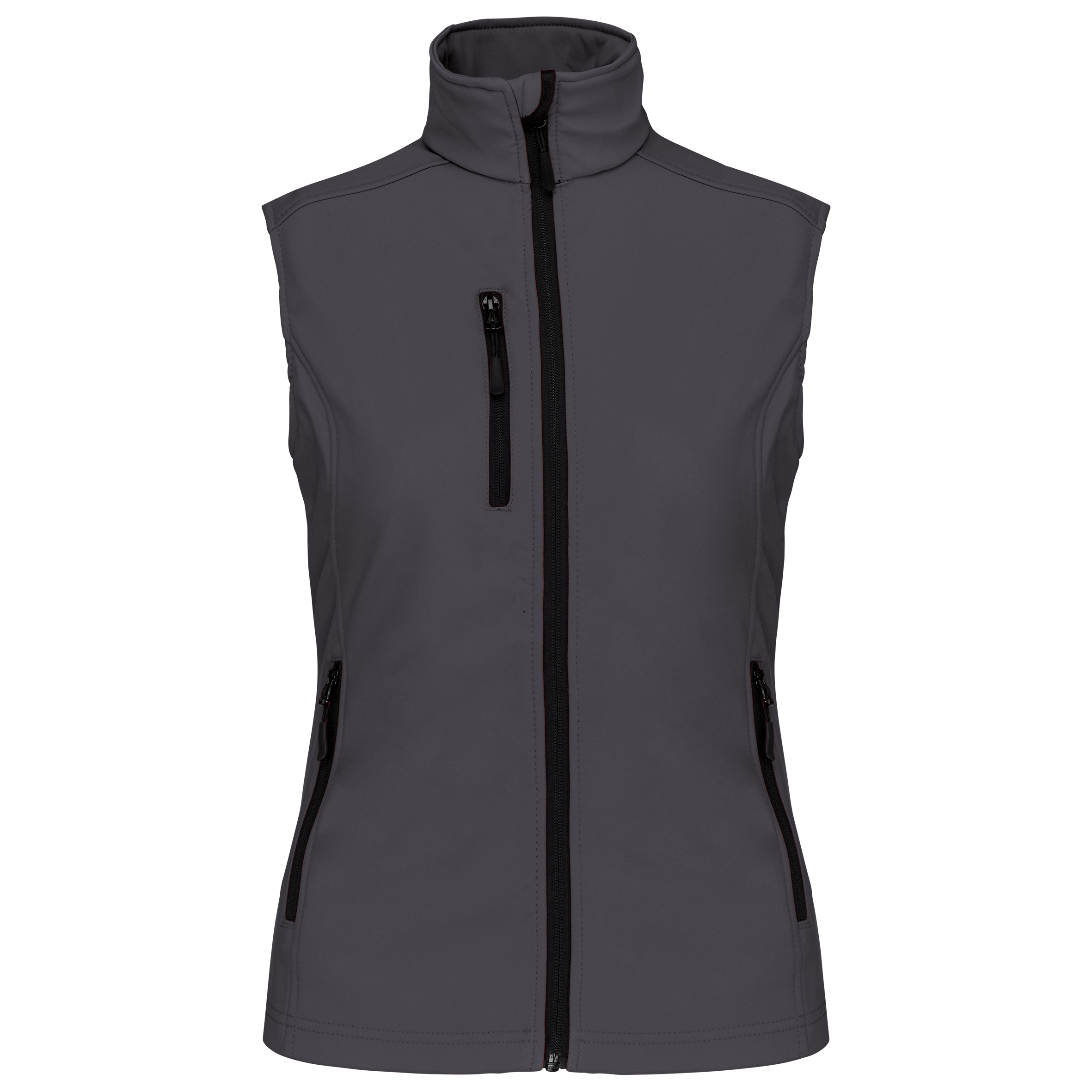 Colete softshell de senhora - Titânio