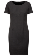 Vestido de manga curta - Antracite mesclado