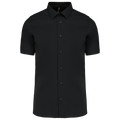 Camisa de manga curta com Stretch - Preto