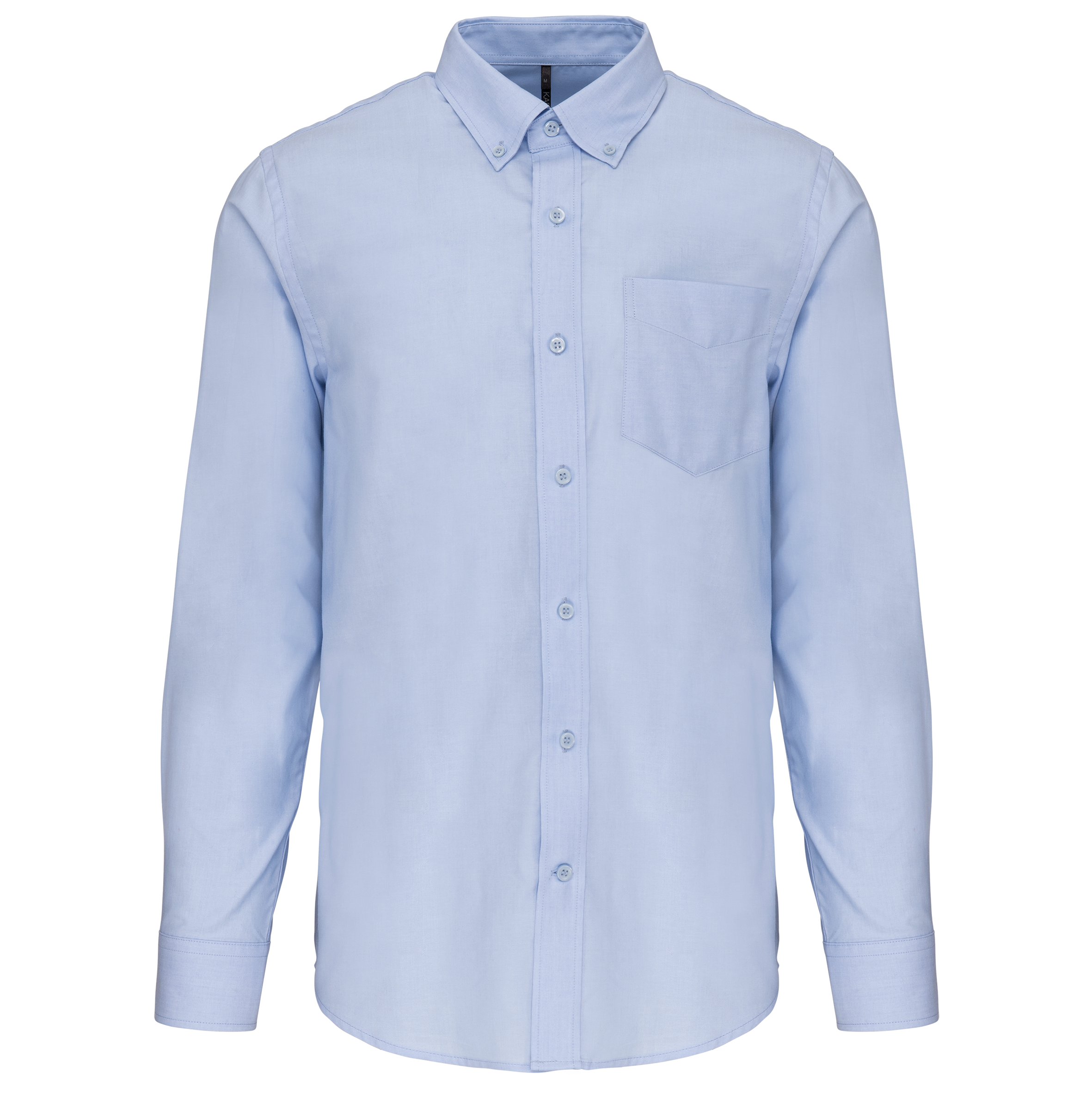 Camisa manga comprida em Oxford de tratamento fácil - Azul oxford