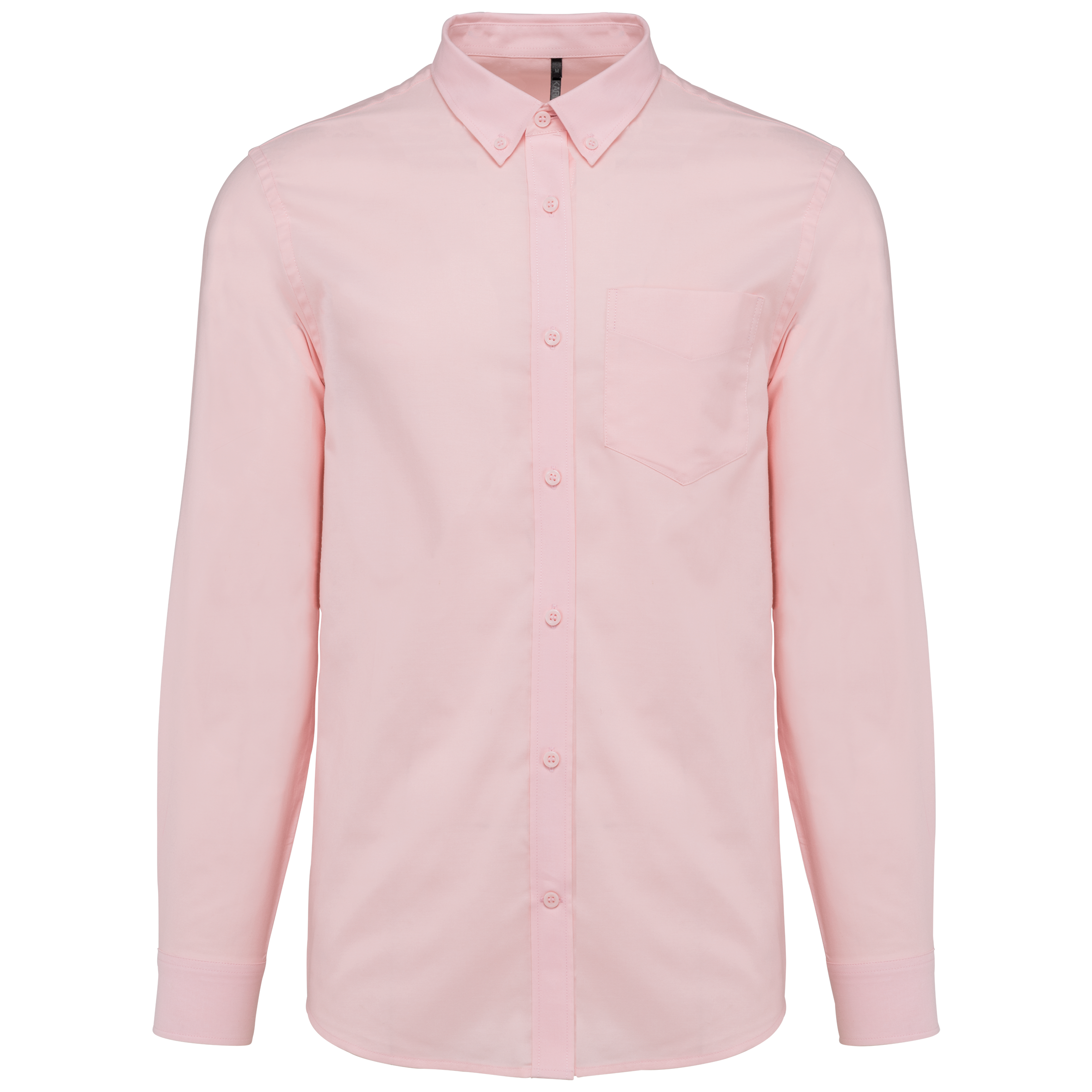 Camisa manga comprida em Oxford de tratamento fácil - Oxford rosa claro