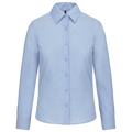 Camisa de senhora manga comprida em Oxford de tratamento fácil - Azul oxford