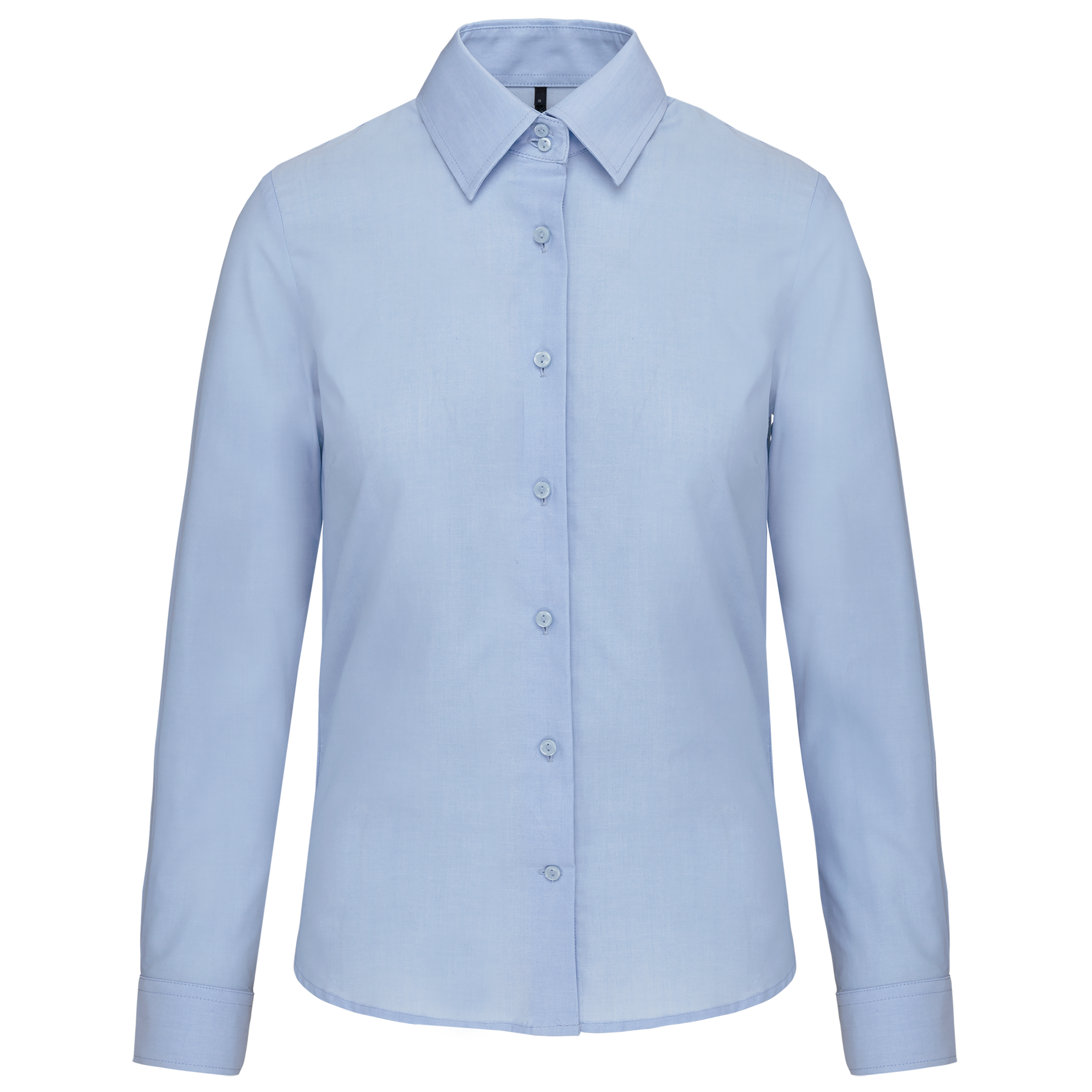 Camisa de senhora manga comprida em Oxford de tratamento fácil - Azul oxford