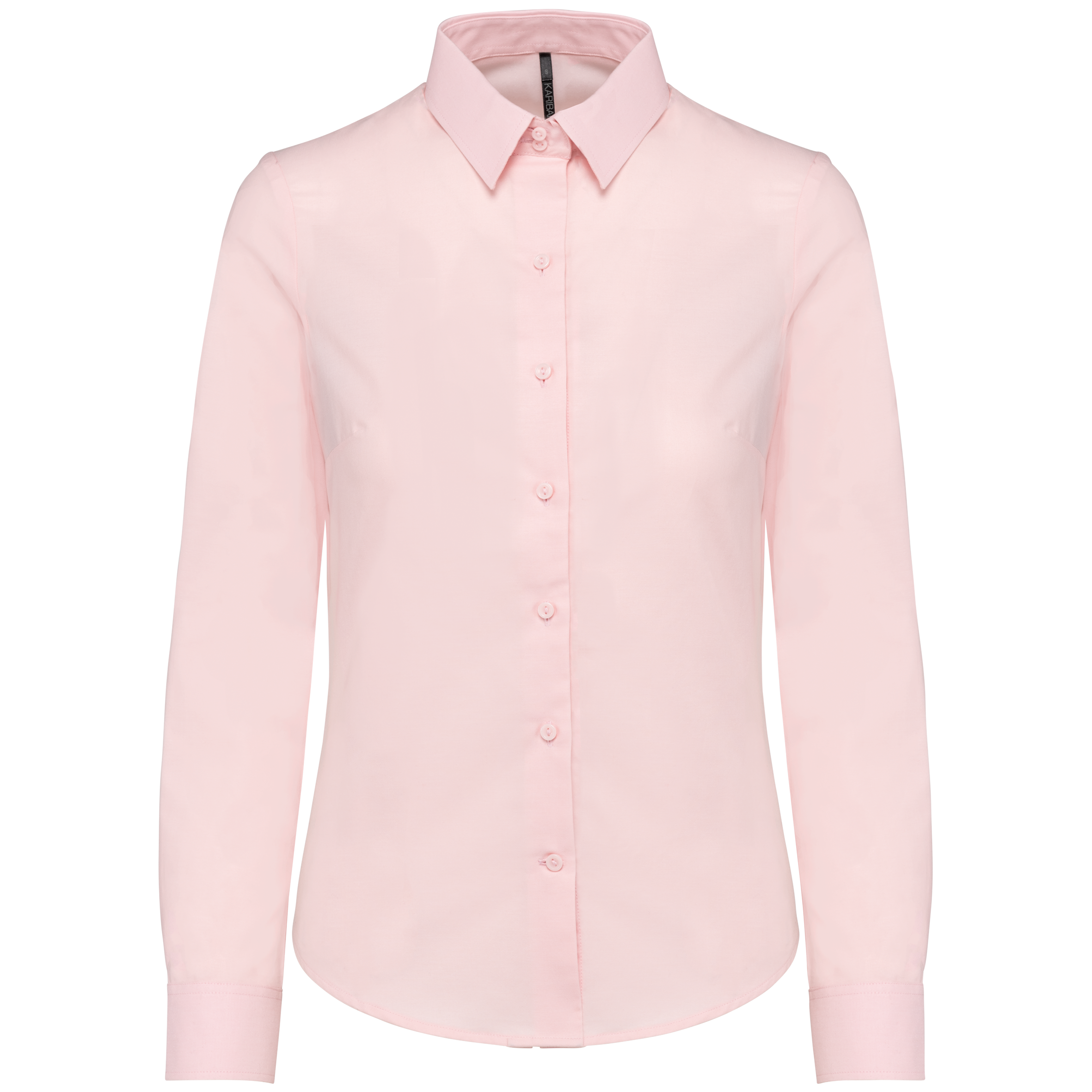 Camisa de senhora manga comprida em Oxford de tratamento fácil - Oxford rosa claro