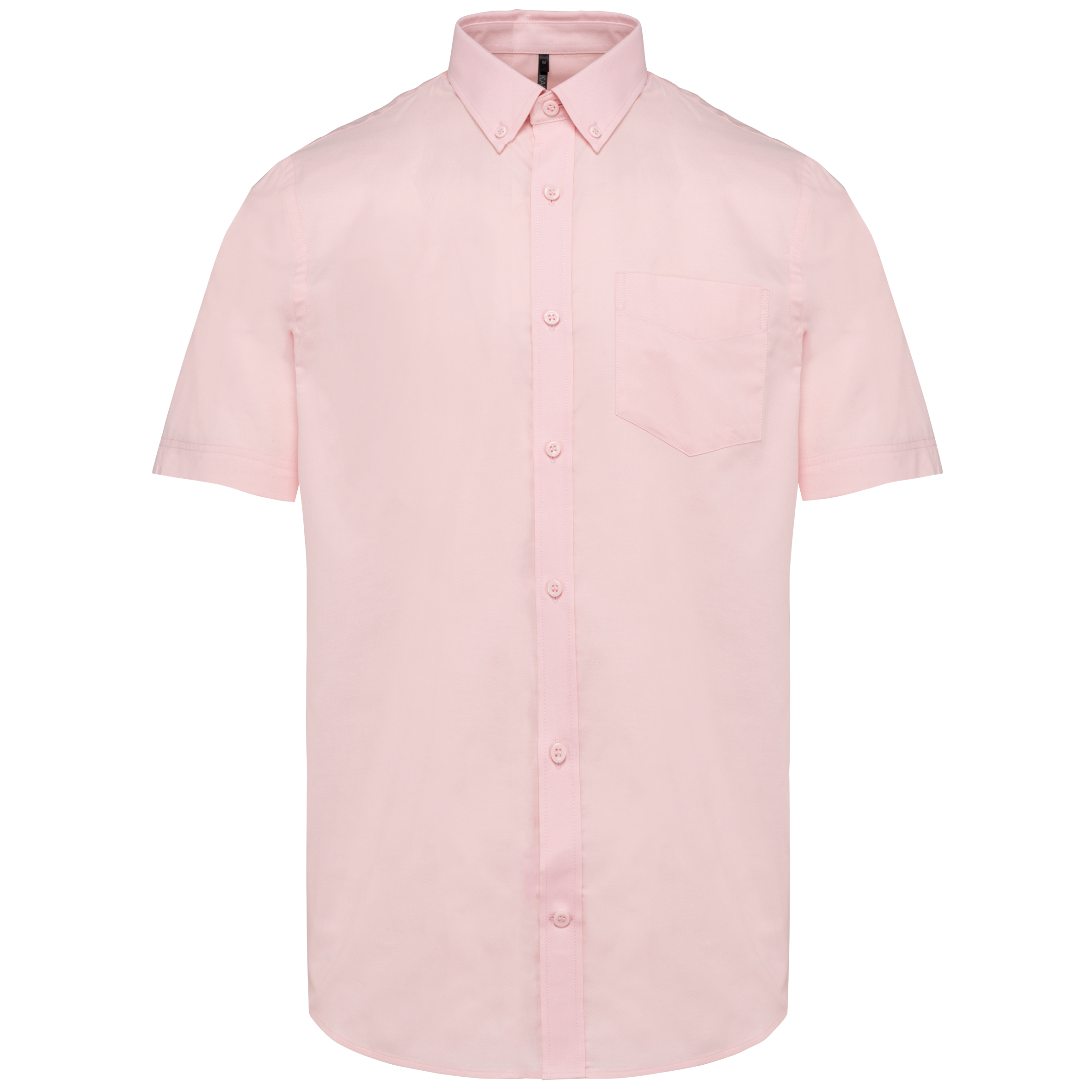 Camisa manga curta em Oxford de tratamento fácil - Oxford rosa claro