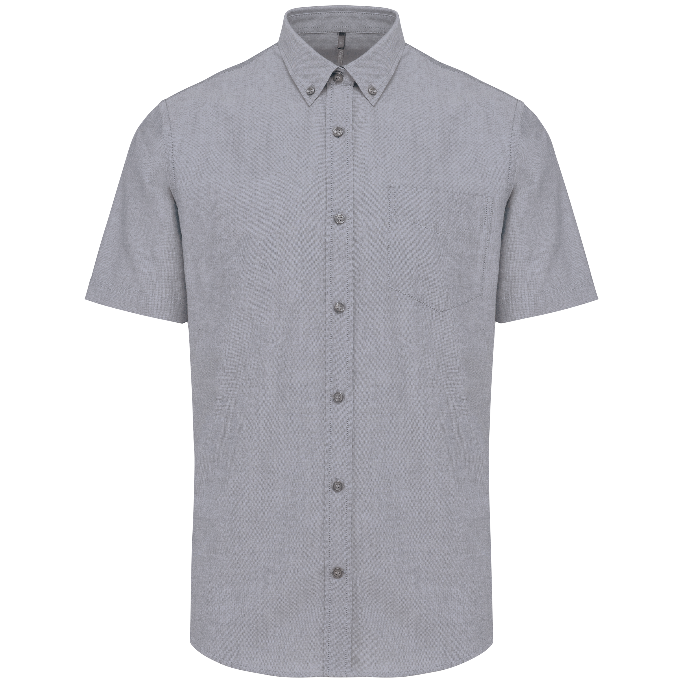 Camisa manga curta em Oxford de tratamento fácil - Zinco oxford